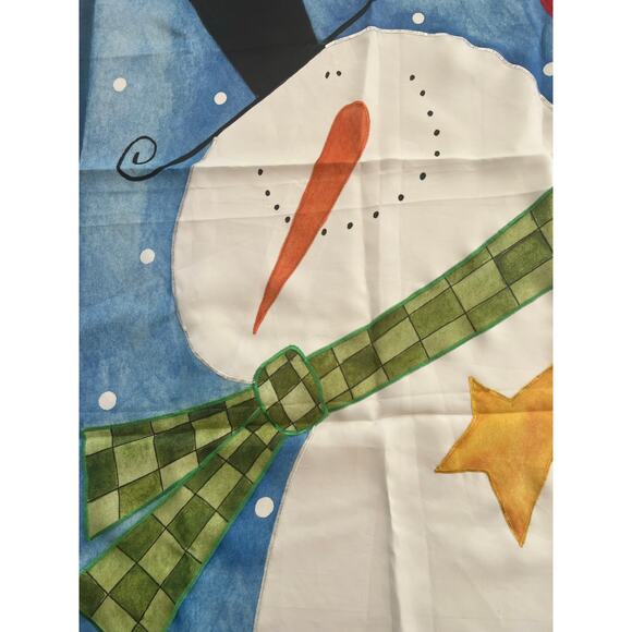 Vintage Outdoor Porch Flag Winter Holiday Christmas Frosty the Snowman JL - Picture 4 of 9